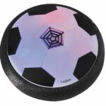 AeroFoot - Disco da calcio hovercraft in schiuma illuminata con 2 porte, 1 pallone e pompa, ricaricabile