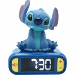 Sveglia digitale con luce notturna 3D Stitch ed effetti sonori
