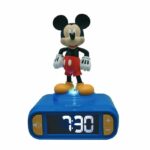 Sveglia digitale con luce notturna 3D di Topolino ed effetti sonori