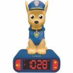 LEXIBOOK - Sveglia per bambini con luce notturna La Pat 'Patrouille