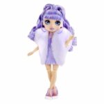 Bambola manichino di cristallo alto arcobaleno 27 cm - Viola