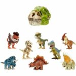 GrossMos - Testa di dinosauro gigante - Scopri i tuoi mini dinosauri nello slime - 4 modelli da collezionare - Casuale