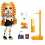 Rainbow High - Sparkle & Shine - Bambola alla moda da 27 cm - Arancione - Gambe con liquido glitterato - Dai 4 anni in su - immagine 3