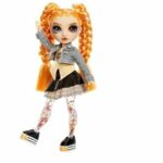 Rainbow High - Sparkle & Shine - Bambola alla moda da 27 cm - Arancione - Gambe con liquido glitterato - Dai 4 anni in su - immagine 4
