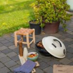 Barbecue a carbonella portatile - LIVOO - DOC301 - Champagne e nero - immagine 2
