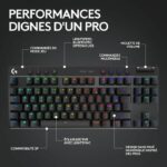 Tastiera da gioco - wireless - LOGITECH G - G Pro X TKL Lightspeed - USB - AZERTY - Nera - immagine 5
