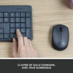 Kit tastiera mouse LOGITECH MK235 - Wireless - AZERTY - Ricevitore USB - immagine 3