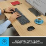 Kit tastiera mouse LOGITECH MK235 - Wireless - AZERTY - Ricevitore USB - immagine 4