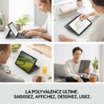 Custodia con tastiera per iPad - 4a generazione - LOGITECH - FOLIO TOUCH IPAD AIR - Grigio - immagine 4