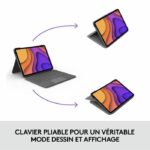 Custodia con tastiera per iPad - 4a generazione - LOGITECH - FOLIO TOUCH IPAD AIR - Grigio - immagine 6