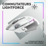 Logitech - G502 X Plus LightSpeed ??Mouse Gaming RVB Wireless - Pulsanti ibridi Lightfor, Hero da gioco 25K - Sensore bianco - immagine 2
