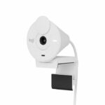 Logitech Brio 300 Webcam Full HD con riservatezza, riduzione del rumore micro, USB -C - BUNK BIANCO