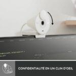 Logitech Brio 300 Webcam Full HD con riservatezza, riduzione del rumore micro, USB -C - BUNK BIANCO - immagine 5