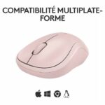 Logitech M240 Bluetooth mouse, wireless, compatto, portatile, monitoraggio fluido - rosa - immagine 6