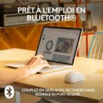 Logitech M240 Bluetooth mouse Bluetooth, wireless, compatto, portatile, fluido Follow -up - bianco - immagine 2