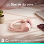 Cuffie per PC wireless Bluetooth Logitech Zone 300 con microfono con cancellazione del rumore - rosa - immagine 4