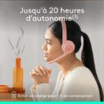 Cuffie per PC wireless Bluetooth Logitech Zone 300 con microfono con cancellazione del rumore - rosa - immagine 5