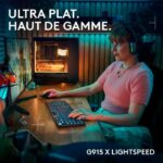 Tastiera da gioco - wireless - Logitech G - G915 TKL X - Switch lineare - AZERTY - Nera - immagine 2