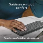 Tastiera portatile - Wireless - Logitech - Keys-To-Go 2 - per Tablet - AZERTY - Grafite - immagine 4