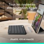 Tastiera portatile - Wireless - Logitech - Keys-To-Go 2 - per Ipad - AZERTY - Grafite - immagine 5