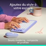Mouse - Wireless - Logitech - Pop Mouse - Lilla - immagine 2