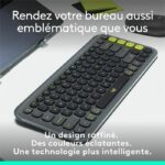 Tastiera - Wireless - Logitech - Tasti con icone pop - AZERTY - Grafite - immagine 2