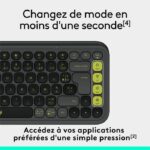 Tastiera - Wireless - Logitech - Tasti con icone pop - AZERTY - Grafite - immagine 5