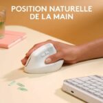 Logitech - solleva il mouse per Mac - ergonomico wireless - bianco - immagine 3