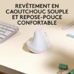 Logitech - solleva il mouse per Mac - ergonomico wireless - bianco - immagine 4