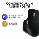 Logitech - Mouse wireless ergonomico - MX Master 3s per Mac - Aiuti Grey - immagine 5