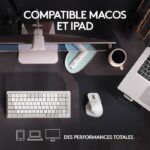 Logitech - Mouse wireless ergonomico - MX Master 3s per Mac - Grigio pallido - immagine 2