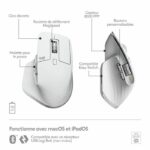 Logitech - Mouse wireless ergonomico - MX Master 3s per Mac - Grigio pallido - immagine 6