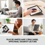 Tastiera e custodia - Tablet - Logitech - COMBO TOUCH IPAD AIR PRO 12.9 - APPLE - immagine 2