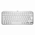 Logitech Wireless Keyboard - MX Keys Mini - GRIGIO CHIARO - Compatta, Bluetooth, retroilluminata per MAC, iOS, Windows, Linux, Android