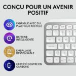 Logitech Wireless Keyboard - MX Keys Mini - GRIGIO CHIARO - Compatta, Bluetooth, retroilluminata per MAC, iOS, Windows, Linux, Android - immagine 5