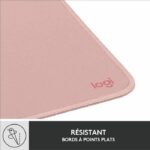 Tappetino per mouse durevole - Logitech - Serie Studio - Easy Glide - Rosa - immagine 5