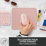 Tappetino per mouse durevole - Logitech - Serie Studio - Easy Glide - Rosa - immagine 6