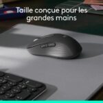 Mouse wireless Logitech Signature M650 L - Dimensioni grandi e silenziose, Bluetooth, pulsanti programmabili - Grafite - immagine 3