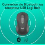 Mouse wireless Logitech Signature M650 L - Dimensioni grandi e silenziose, Bluetooth, pulsanti programmabili - Grafite - immagine 6