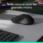 Mouse wireless Logitech Signature M650 L - Silenzioso di grandi dimensioni, Bluetooth, pulsanti programmabili - rosa - immagine 3