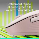 Mouse wireless Logitech Signature M650 - Silenzioso, Bluetooth, pulsanti programmabili - rosa - immagine 2