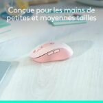 Mouse wireless Logitech Signature M650 - Silenzioso, Bluetooth, pulsanti programmabili - rosa - immagine 3