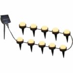 10 mini faretti solari da inserire - LUMISKY - SOLIRAY - 12 m - LED bianco caldo - Segnaletica stradale