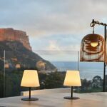 Confezione da 2 lampade da tavolo senza fili - LUMISKY - TWINS - H16 cm - Base in acciaio grigio - Bianco caldo e LED bianco - immagine 4