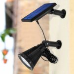 Faretto solare proiettore 2 in 1 da attaccare o fissare - LUMISKY - SPIKY AWAY W34 - H42 cm - LED bianco - immagine 4
