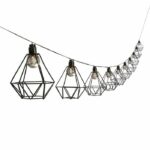 LUMIJARDIN Gabbia di ghirlanda solare diamante mily all'aperto con 10 lampadine a LED - immagine 3
