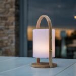 Lanterna wireless a LED Woody LUMISKY - H 37 cm - Bianco - immagine 3