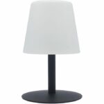 Lampada da tavolo a LED Mini Rock senza fili LUMISKY - H 25 cm - Grigio e bianco