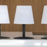 Lampada da tavolo a LED Mini Rock senza fili LUMISKY - H 25 cm - Grigio e bianco - immagine 6