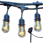 Ghirlanda di luci solari - LUMISKY - MAFY SOLAR - 6,50 m - 10 lampadine a filamento vintage - LED bianco caldo